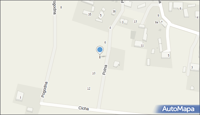 Duninowo, Polna, 8, mapa Duninowo