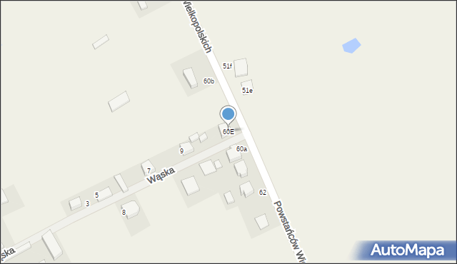 Duszniki, Powstańców Wielkopolskich, 60E, mapa Duszniki