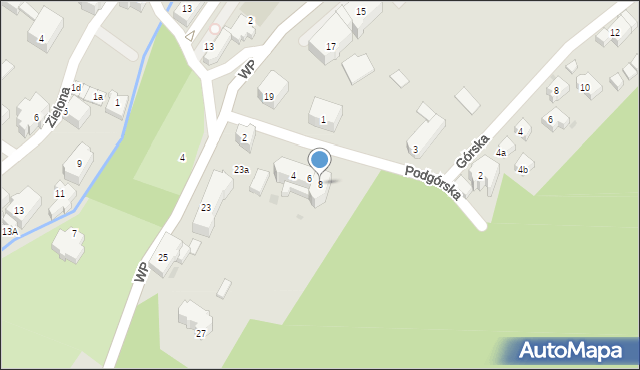 Duszniki-Zdrój, Podgórska, 8, mapa Duszniki-Zdrój