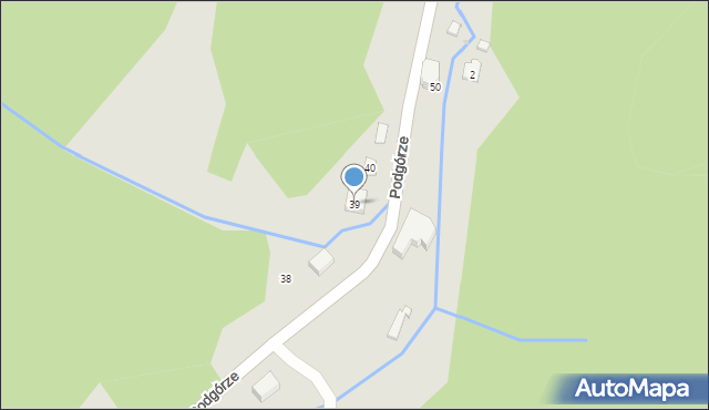 Duszniki-Zdrój, Podgórze, 39, mapa Duszniki-Zdrój