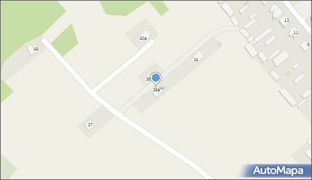 Dylewo, Polna, 34a, mapa Dylewo