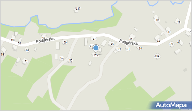 Dynów, Podgórska, 47a, mapa Dynów