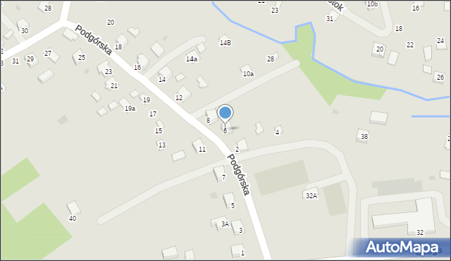 Dynów, Podgórska, 6, mapa Dynów
