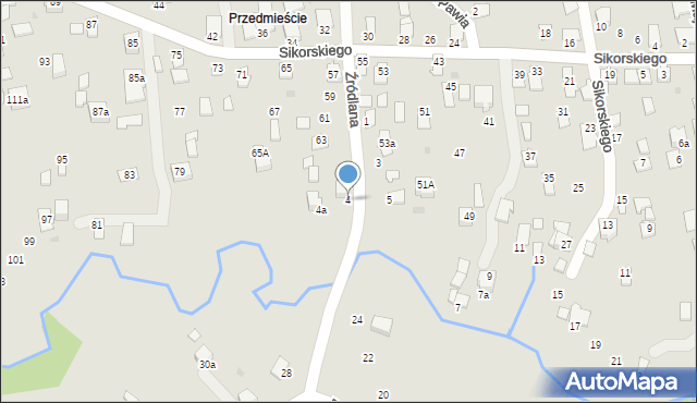 Dynów, Potok, 4, mapa Dynów