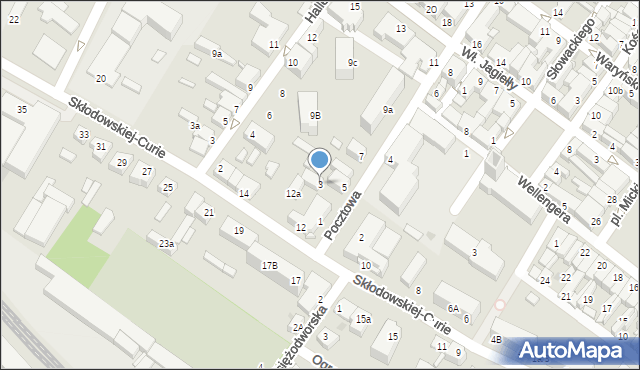 Działdowo, Pocztowa, 3, mapa Działdowo