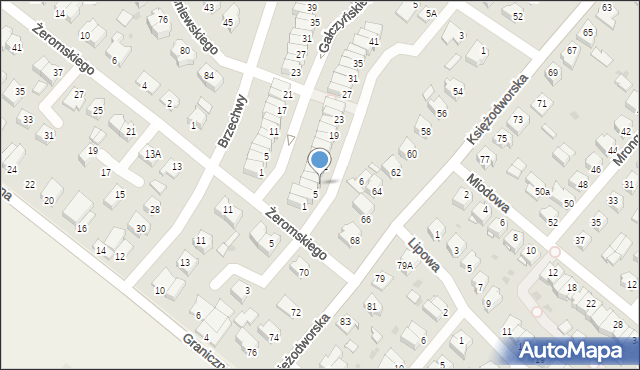 Działdowo, Powstańców Wielkopolskich, 7, mapa Działdowo