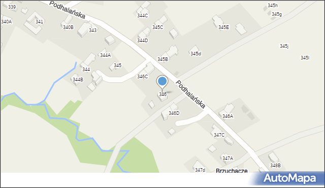 Dzianisz, Podhalańska, 103, mapa Dzianisz