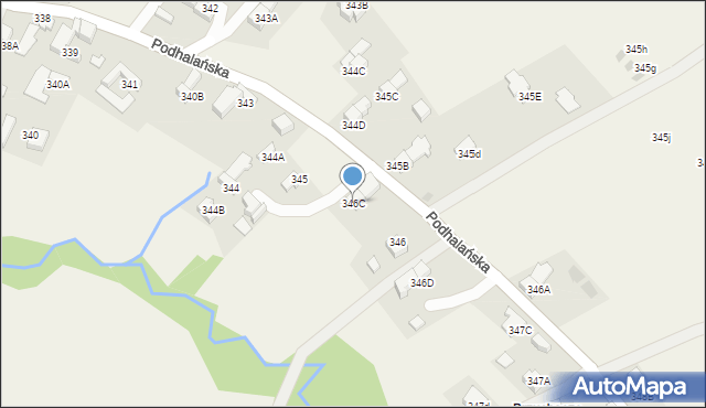 Dzianisz, Podhalańska, 111, mapa Dzianisz