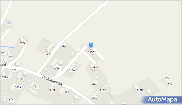 Dzianisz, Podhalańska, 112, mapa Dzianisz