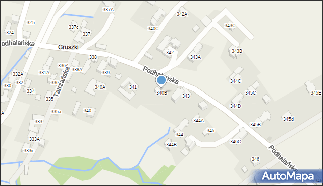 Dzianisz, Podhalańska, 141, mapa Dzianisz