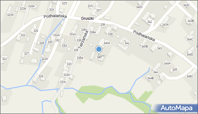 Dzianisz, Podhalańska, 149, mapa Dzianisz