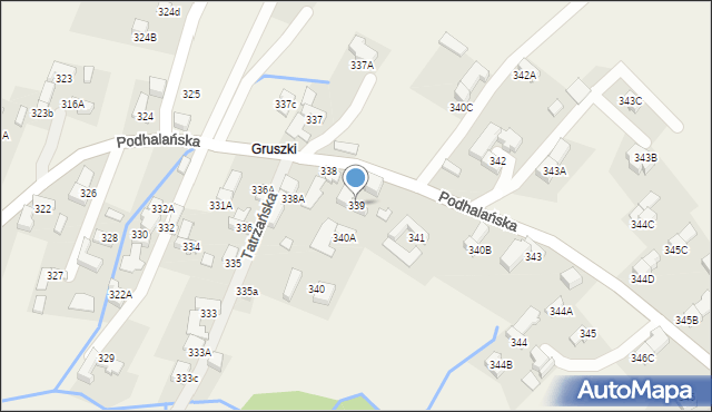 Dzianisz, Podhalańska, 153, mapa Dzianisz