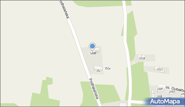 Dzianisz, Podhalańska, 16, mapa Dzianisz