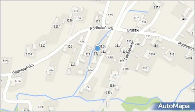 Dzianisz, Podhalańska, 165, mapa Dzianisz