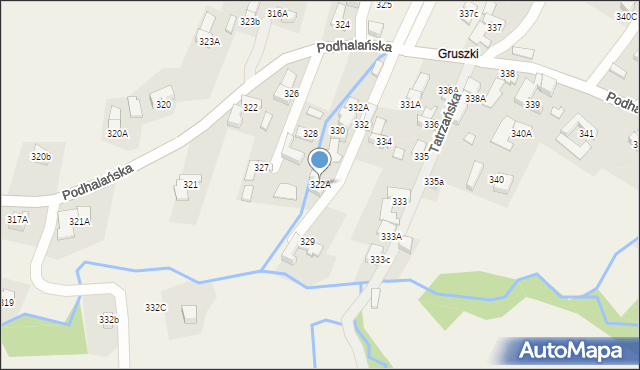 Dzianisz, Podhalańska, 167, mapa Dzianisz