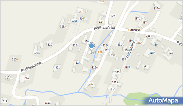 Dzianisz, Podhalańska, 173, mapa Dzianisz