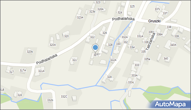 Dzianisz, Podhalańska, 181, mapa Dzianisz