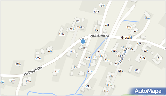 Dzianisz, Podhalańska, 185, mapa Dzianisz