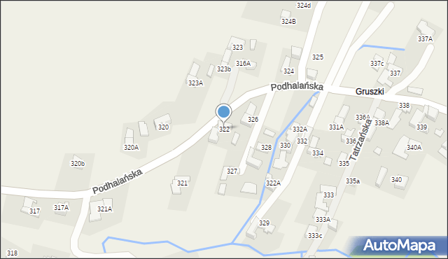 Dzianisz, Podhalańska, 191, mapa Dzianisz