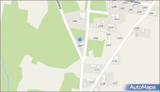 Dzianisz, Podhalańska, 2, mapa Dzianisz