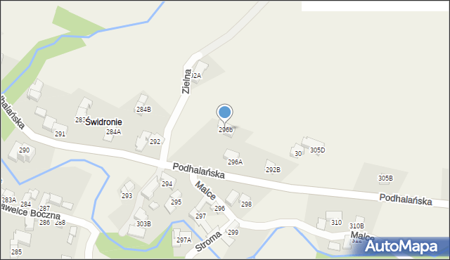 Dzianisz, Podhalańska, 218, mapa Dzianisz