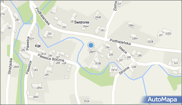 Dzianisz, Podhalańska, 225, mapa Dzianisz