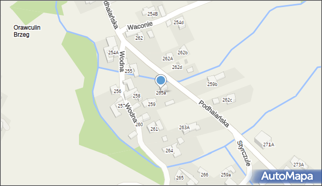 Dzianisz, Podhalańska, 227, mapa Dzianisz