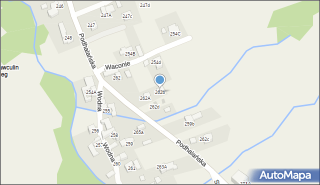 Dzianisz, Podhalańska, 292, mapa Dzianisz