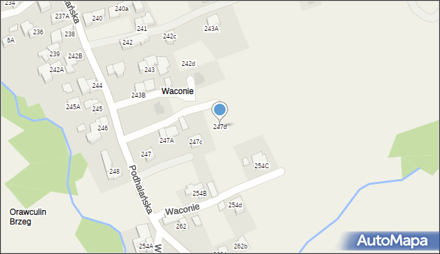 Dzianisz, Podhalańska, 300, mapa Dzianisz