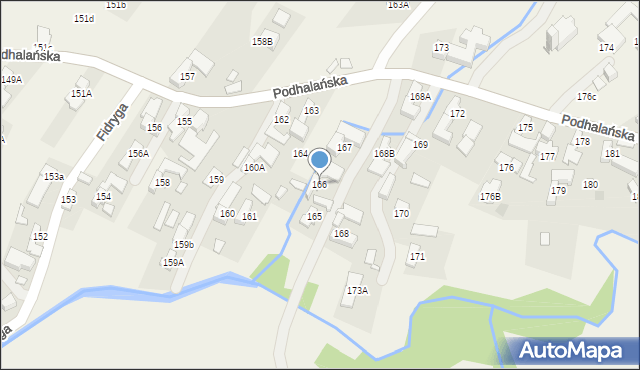 Dzianisz, Podhalańska, 415, mapa Dzianisz