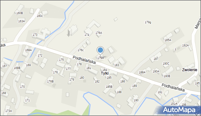 Dzianisz, Podhalańska, 426, mapa Dzianisz