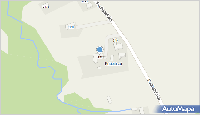 Dzianisz, Podhalańska, 43, mapa Dzianisz