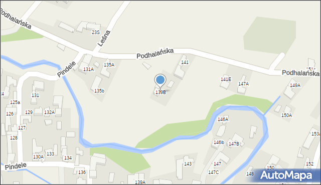 Dzianisz, Podhalańska, 475, mapa Dzianisz