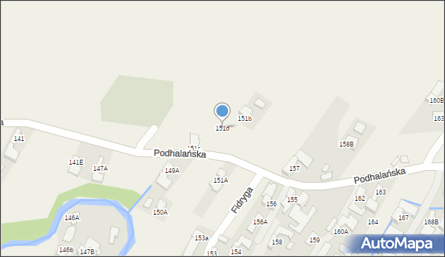 Dzianisz, Podhalańska, 488, mapa Dzianisz