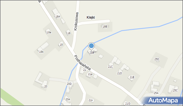 Dzianisz, Podhalańska, 546, mapa Dzianisz