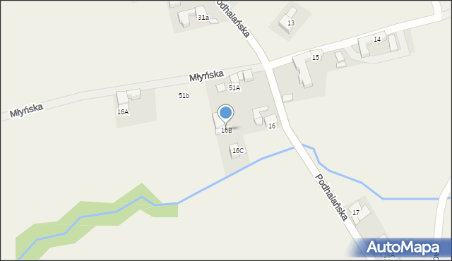 Dzianisz, Podhalańska, 547, mapa Dzianisz