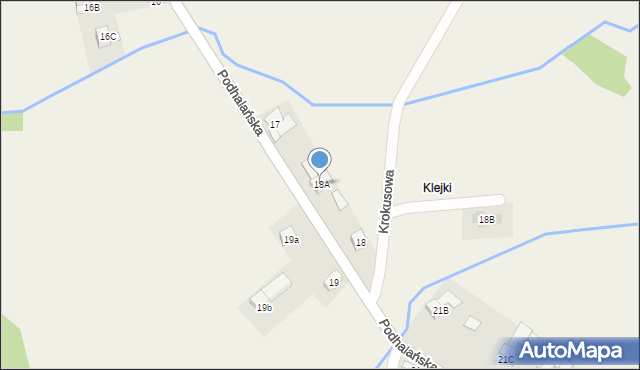 Dzianisz, Podhalańska, 554, mapa Dzianisz