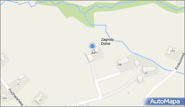 Dzianisz, Podhalańska, 572, mapa Dzianisz