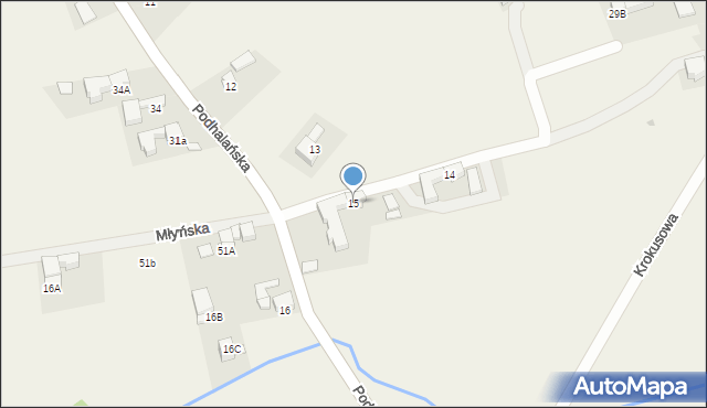 Dzianisz, Podhalańska, 580, mapa Dzianisz