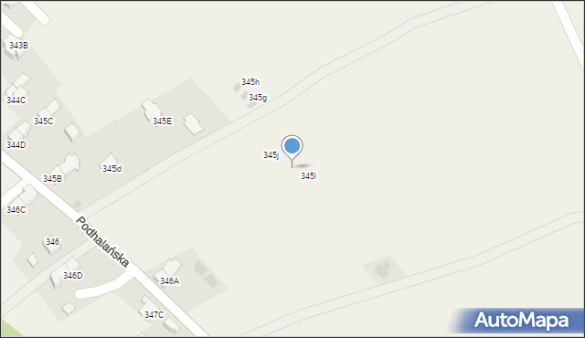 Dzianisz, Podhalańska, 62, mapa Dzianisz