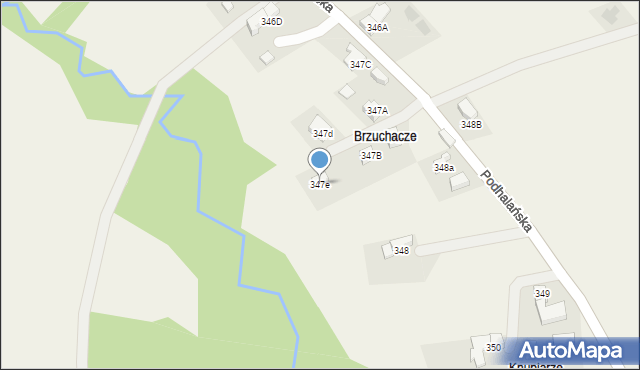 Dzianisz, Podhalańska, 71, mapa Dzianisz