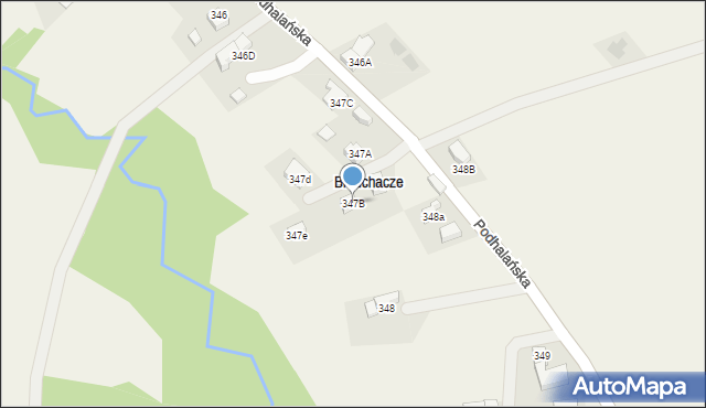 Dzianisz, Podhalańska, 75, mapa Dzianisz