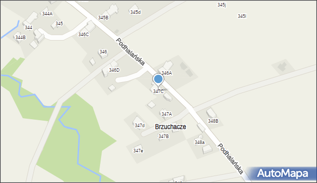 Dzianisz, Podhalańska, 95, mapa Dzianisz