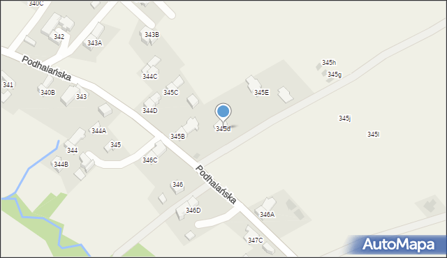 Dzianisz, Podhalańska, 98, mapa Dzianisz