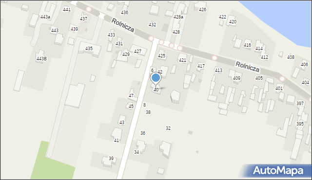 Dziekanów Polski, Podróżna, 40, mapa Dziekanów Polski