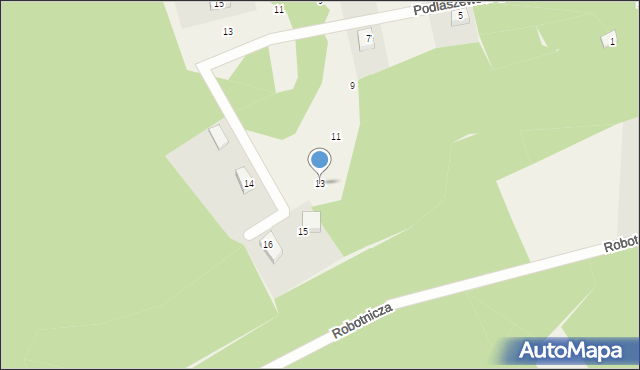 Dziemiany, Podlaszewskiego, ks., 13, mapa Dziemiany