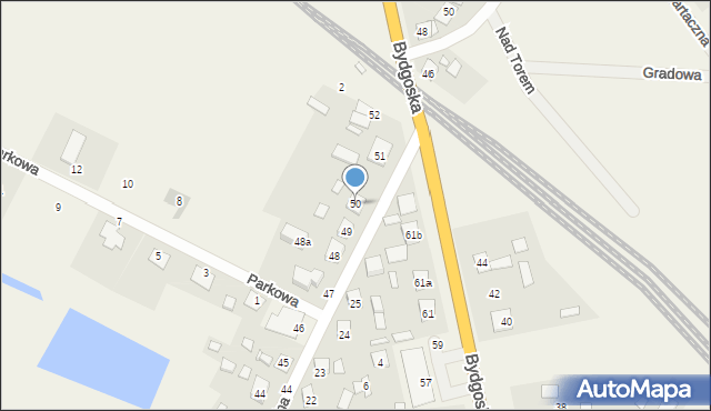 Dziemionna, Polna, 50, mapa Dziemionna