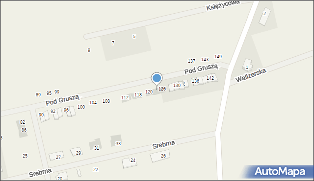 Dzierzążenko, Pod Gruszą, 124, mapa Dzierzążenko