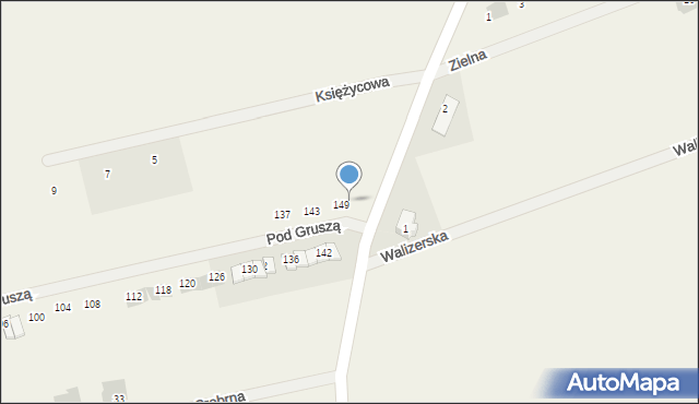 Dzierzążenko, Pod Gruszą, 151, mapa Dzierzążenko