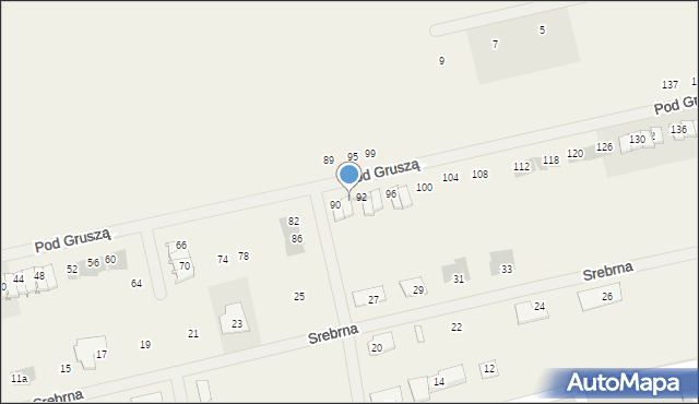 Dzierzążenko, Pod Gruszą, 90a, mapa Dzierzążenko